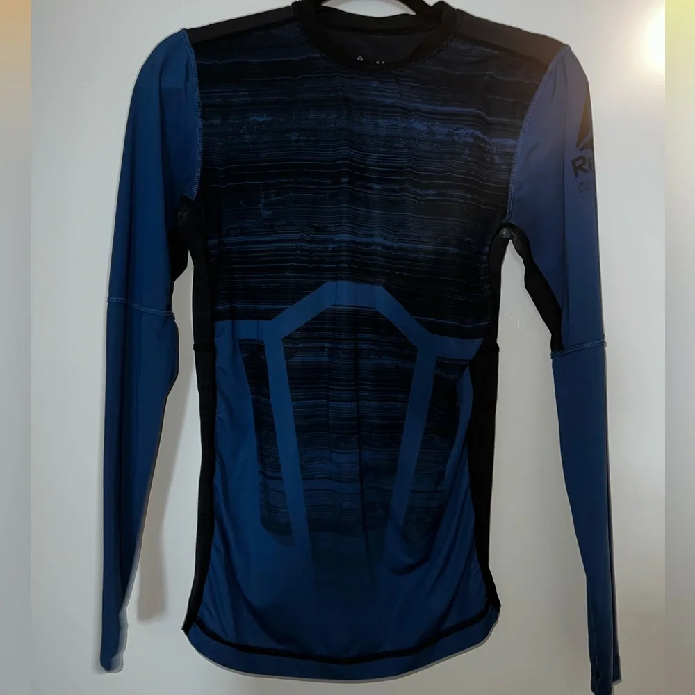 Men’s Reebok ActivChill Long Sleeve Mesh Back Tee Size M - Picture 1 of 3